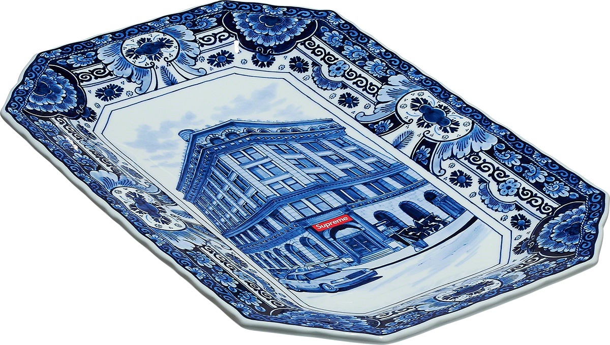 Supreme®/Royal Delft Hand-Painted 190 Bowery Large Plate view 2